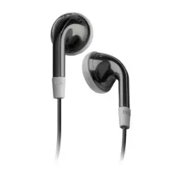 SBS Earset trådbunden stereo Duo, jack 3,5 mm med mikrofon och svarsknapp. Svart Endast idag