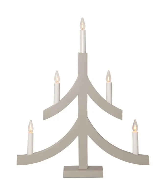 PAGOD Ljusstake 5L 47,5cm Beige Lågt pris