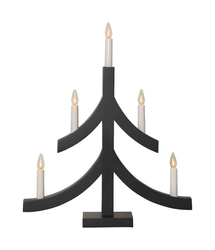 PAGOD Ljusstake 5L 47,5cm Grafit Erbjudande