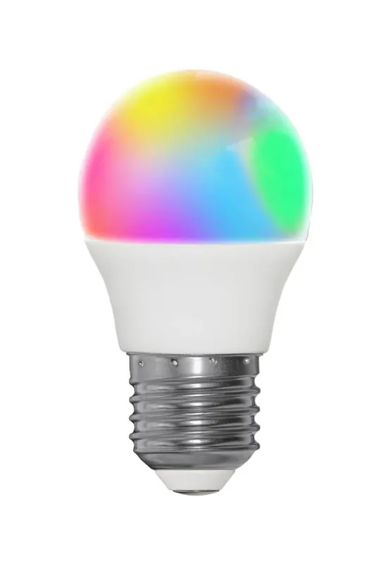 Snabb leverans E27 Klot Smart Dimbar RGB 4.9W 470lm LED-Lampa