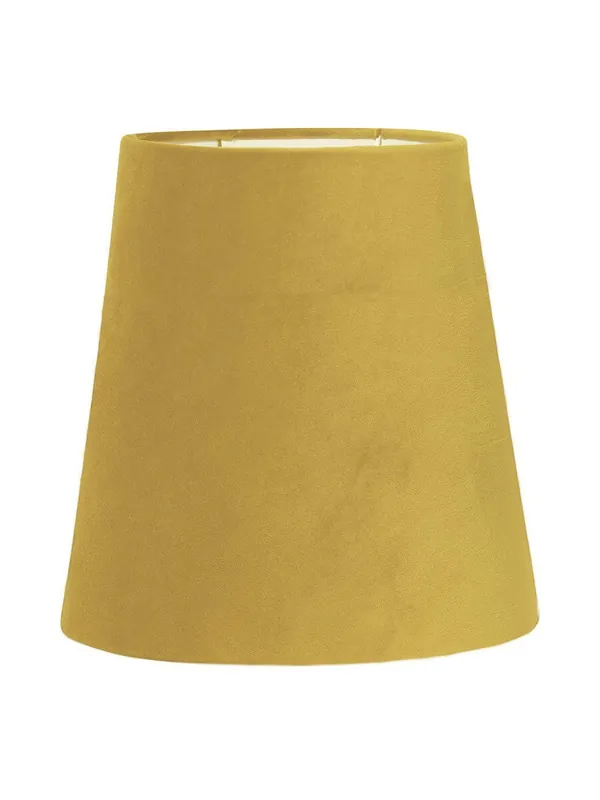Begränsat antal QUEEN Lampskärm 12cm Sammet Gul
