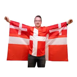 Flaggväst Danmark - Flaggcape Endast denna vecka