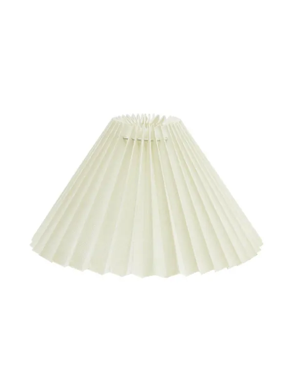 Premium ASTRID Lampskärm Veckad 20/6cm Krämvit