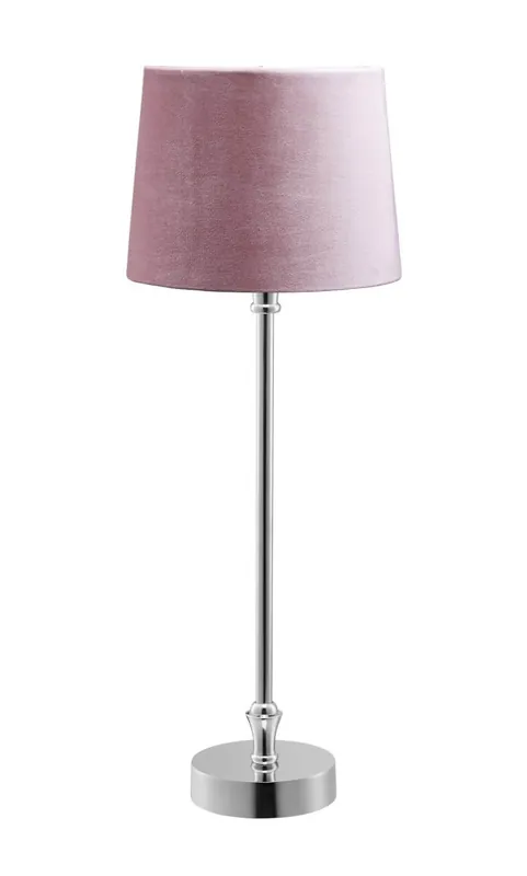 LIAM Bordslampa 59cm Krom/Sofia Rosa Sammetskärm Erbjudande