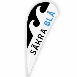 Populärt val Beachflagga Sign 115x310 cm