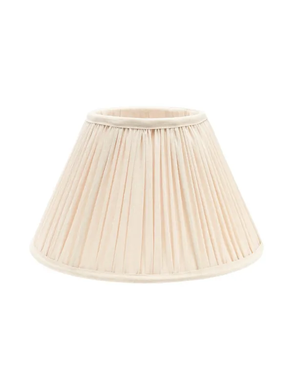 Sänkt pris STELLA Lampskärm 35/16cm Rynkad Siden Ivory