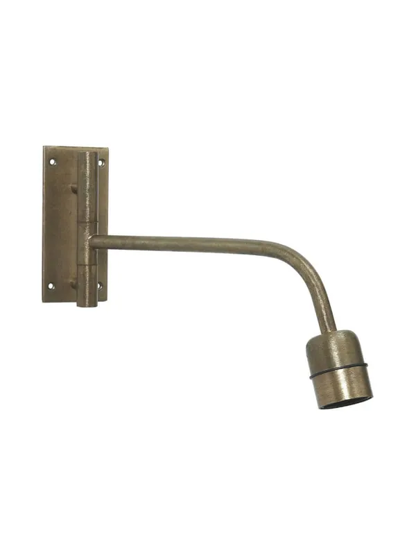 BASE Vägglampa 34cm Rustik Guld Populär