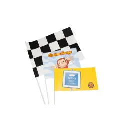 I lager Pappersflagga med reklamtryck - 21x15 cm