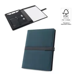 SANDERSON FOLDER. A4-mapp i PU (50 % återvunnet) med magnetisk stängning och anteckningsblock med li Fynd