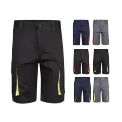 Nedsatt pris VL HEMERA. Tvåfärgade bermudashorts med flera fickor i stretch (240g/m²), i bomull (46%), EME (38%)