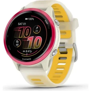Träningsklocka Garmin Forerunner 570 - 42mm Bone/Raspberry/Mango Beställ idag