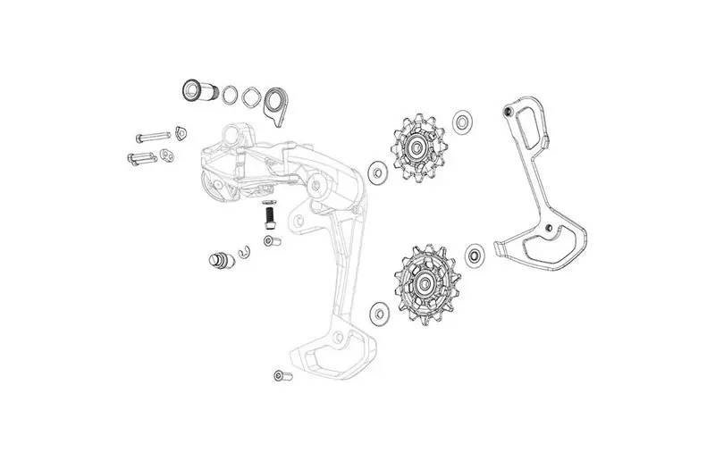 Fynd Reservdel SRAM Rival XPLR AXS E1 Rear Derailleur Cage